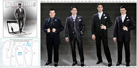 trajes para novios con diferentes configuraciones