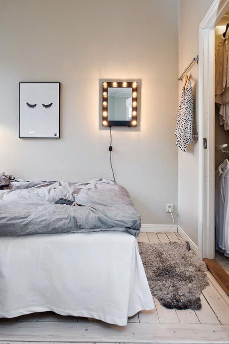 Distribución en un dormitorio pequeño... ¡Con vestidor!