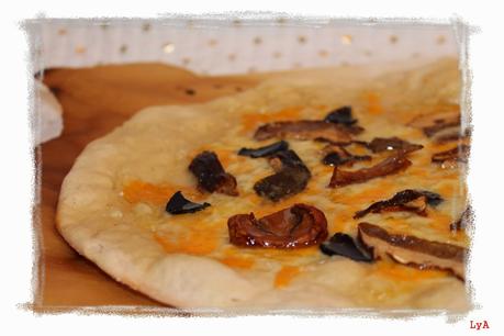 Pizza de boletus y trufa ... para esos momentos que te cambian la vida