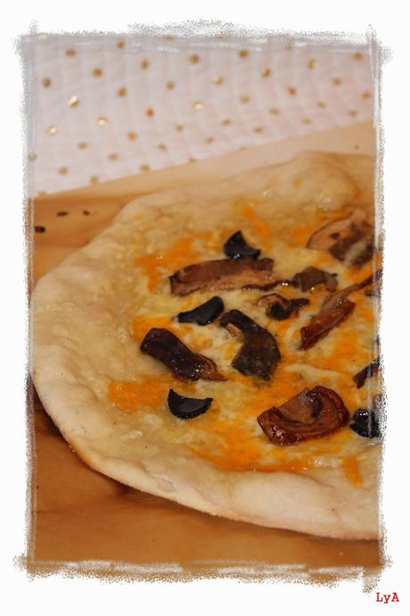 Pizza de boletus y trufa ... para esos momentos que te cambian la vida
