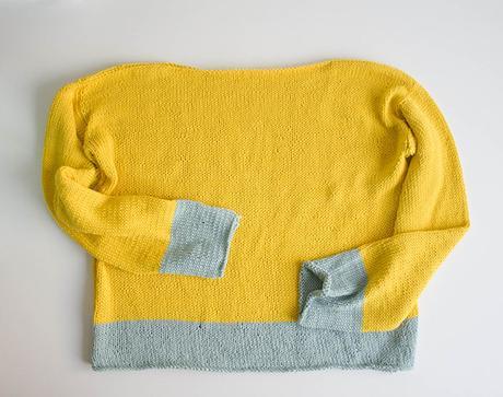 MIS PROYECTOS: JERSEY BICOLOR PATRÓN mint&yellow