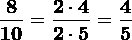 Fracciones. Números fracturados y entrelazados fuera doses