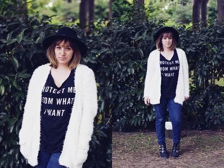 outfit fall sweater complot hat