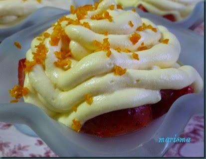 fresas a la crema de naranja,racion copia