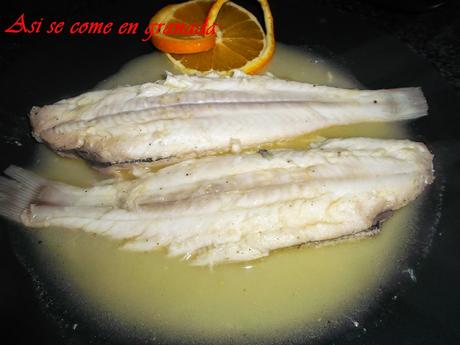 Lenguados a la naranja