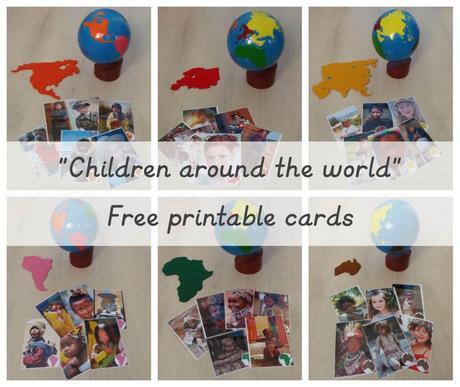 Children around the world free printable cards