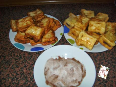 MIS TORRIJAS RELLENAS DE FLAN