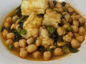 Potaje garbanzos bacalao rápido