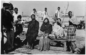 Afectados por ceguera en  el envenenamiento químico de Vhopal, India en 1984