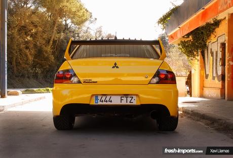 Mitsubishi Lancer Evolution Diffuser Yellow