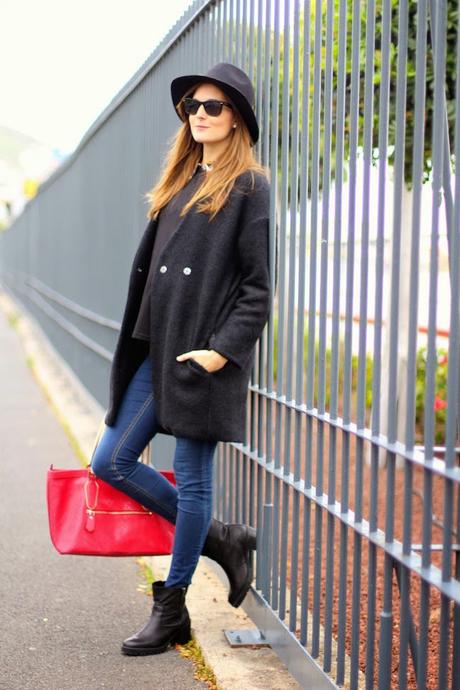 Sheinside Black Coat