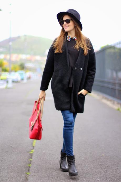 Sheinside Black Coat