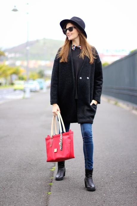 Sheinside Black Coat
