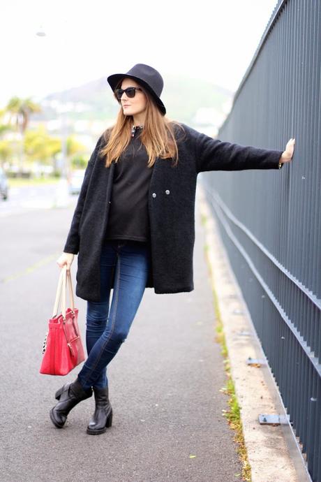 Sheinside Black Coat