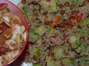 ¡Nueva receta sana! Ensalada lentejas quinoa postre sano