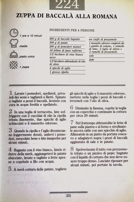 ZUPPA DI BACCALÀ ALLA ROMANA - RETO SALADO CRI: LAZIO