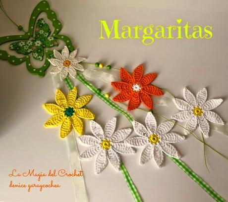 MARGARITAS AL CROCHET