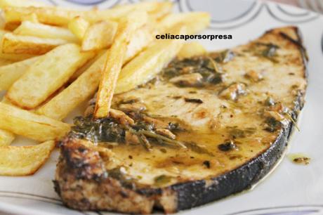 emperador con salsa chimichurri1