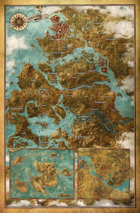 Filtrada la imagen del mapa completo de The Witcher 3: Wild Hunt