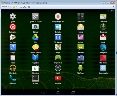 Instalar Android en una maquina virtual con VMware