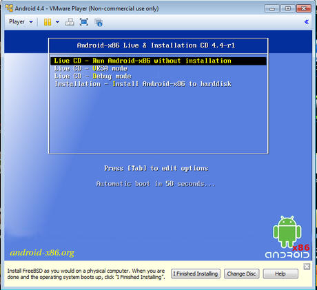 Instalar Android en una maquina virtual con VMware