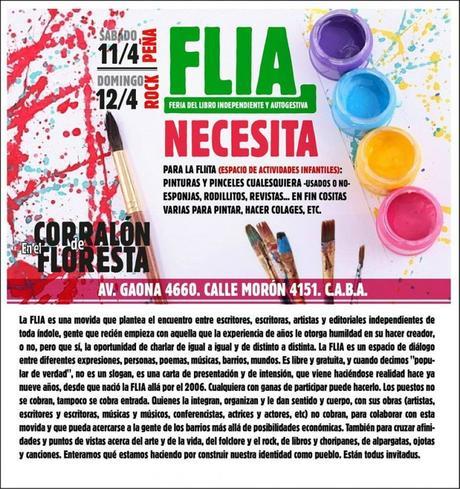 Llega la FLIA 2015 (encuentro entre Escritores y Lectores)