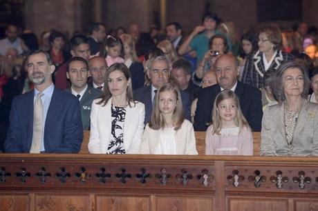 Familia Real Misa de Pascua