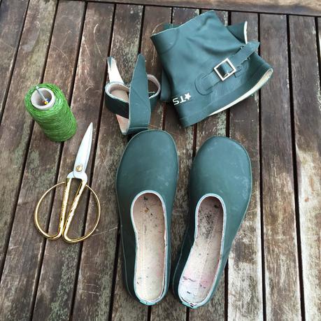 2305.- Zuecos reciclados para jardinería (paso a paso)