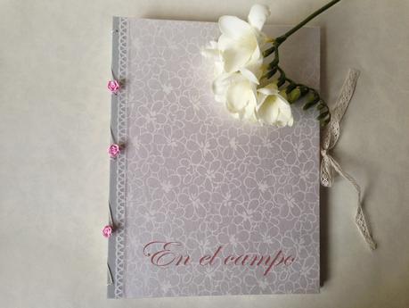 Libro de firmas para boda en gris plata