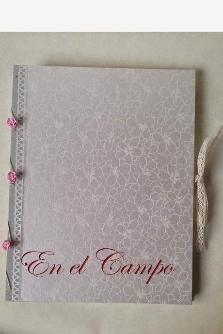 Libro de firmas para boda en gris plata
