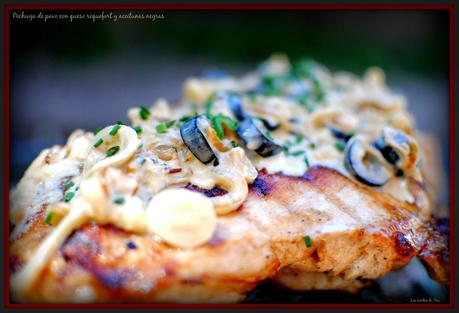 pechuga de pavo con queso roquefort y aceitunas negras tererecetas 01
