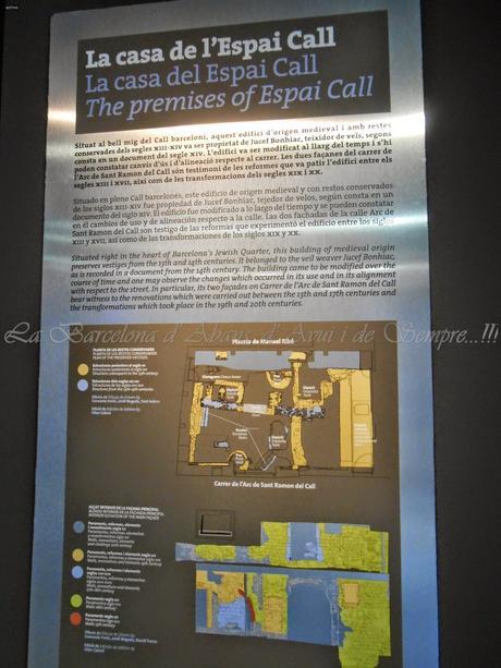 CENTRE DEL CALL, MUHBA, A LA BARCELONA D' ABANS, D' AVUI I DE SEMPRE...5-04-2015...!!!