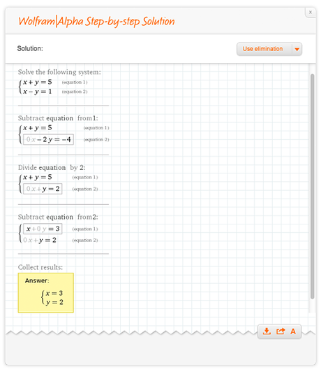 Resolver ejercicios matematicos online - WolframAlpha