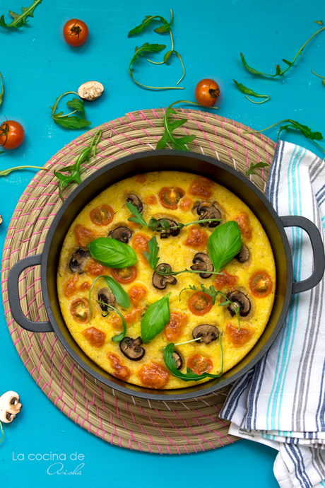 polenta-mushrooms-cherries-mozzarella
