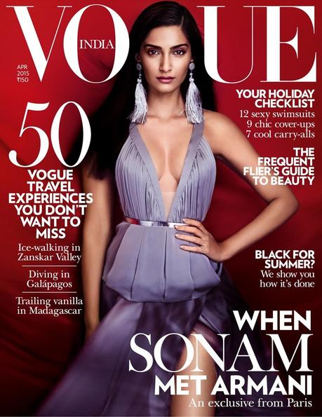 Sonam Kapoor, portada de Vogue India habla de cómo fue conocer a Giorgio Armani