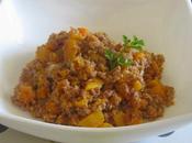 Revuelto carne calabaza