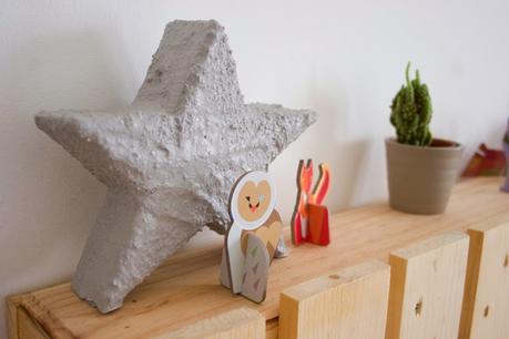 Diy estrella de cemento con espuma floral | DEF Deco - Decorar en familia8