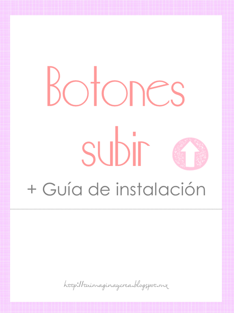 Botones subir para blogger