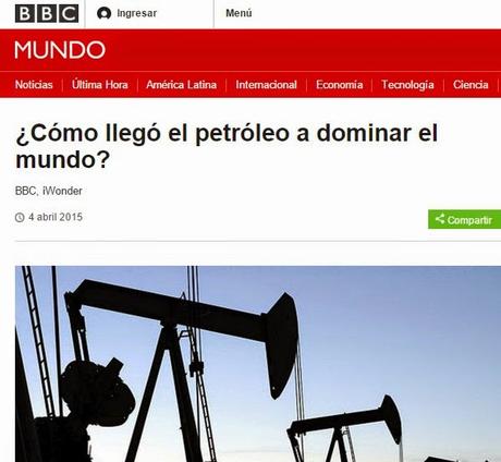BREVES PINCELADAS DE LA HISTORIA DEL PETRÓLEO