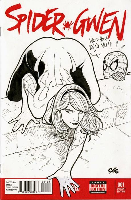 Spider-Gwen al estilo Milo Manara