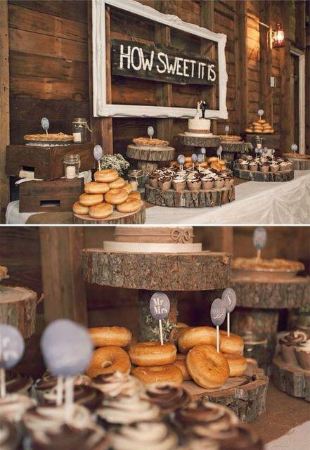 Donuts y dulces boda