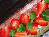 Tronco chocolate chatilly fresas