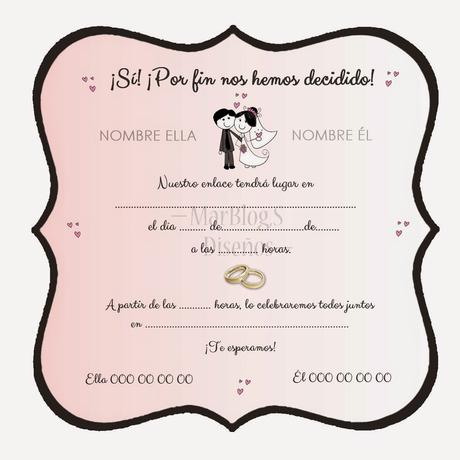 Invitación de Boda