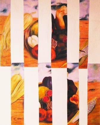 Intervención de imágenes de  bodegones con acuarela