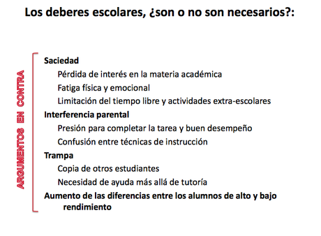 #StopDeberesEscolares