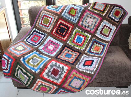Costurea - Manta de cuadrados