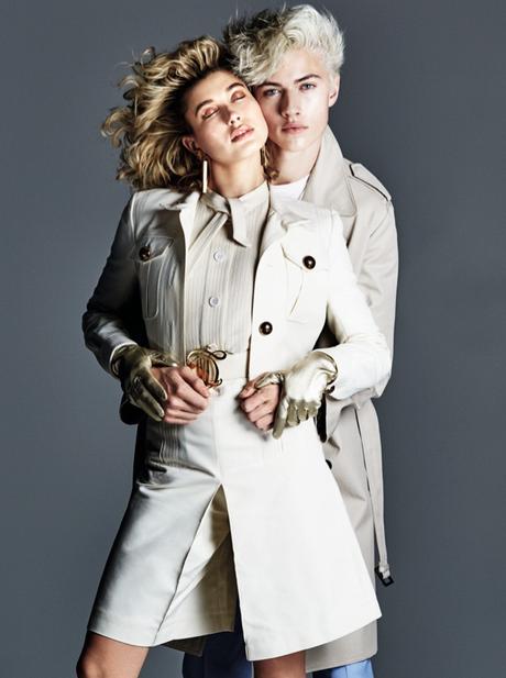 Hailey Baldwin y Lucky Blue posan para Jalouse