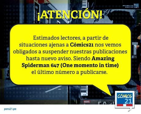 ¿Es este el inicio o el fin de una Era en los comics en Peru?