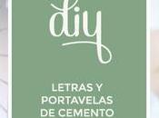 DIY: Letras portavelas cemento