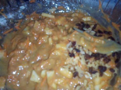 Magdalenas de zanahoria y manzana